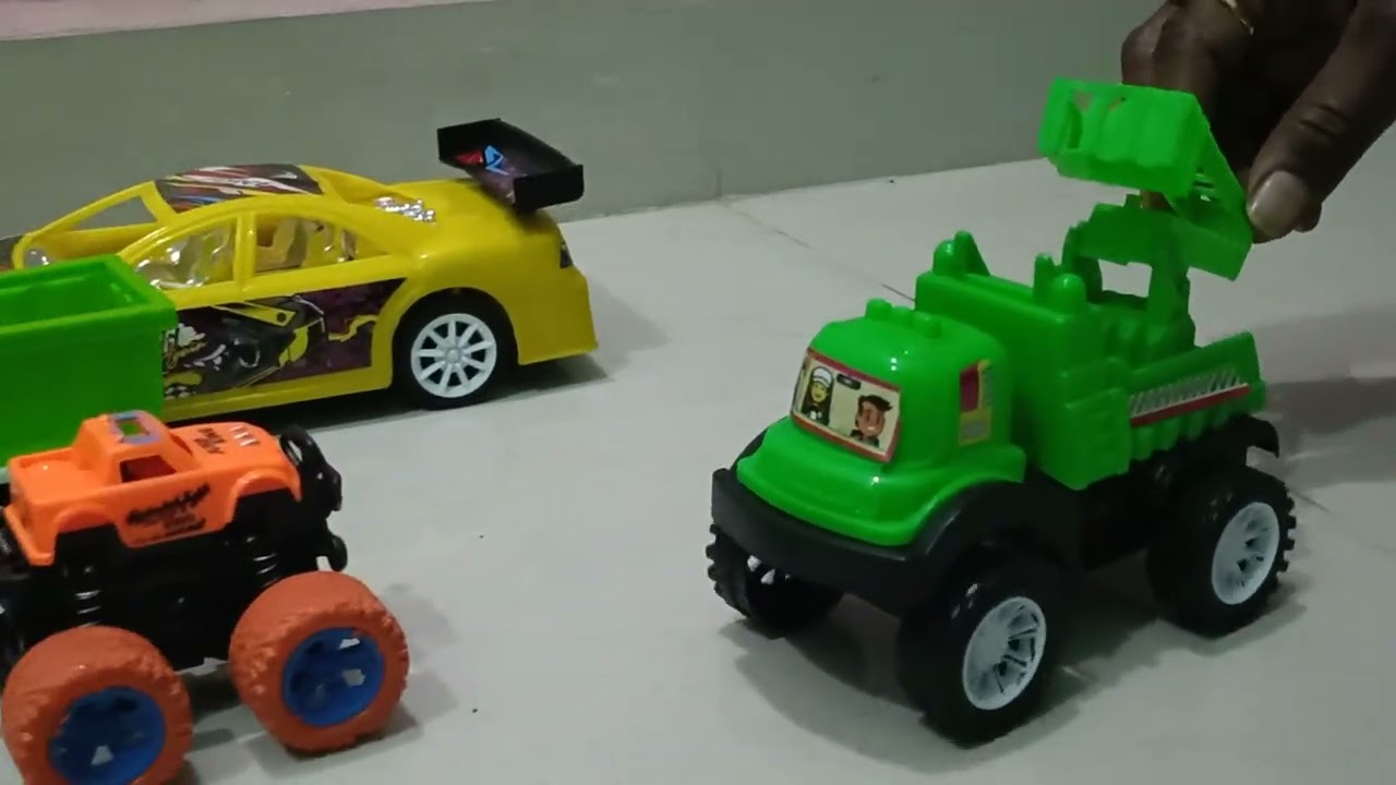 Bacchon ke manmohak toy military truck racing car oil tanker ambulance crain truck etc 