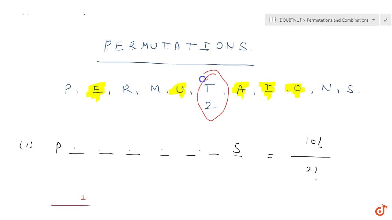In how many ways can the letters of the word PERMUTATIONS be arranged if the (i)  words start wi...
