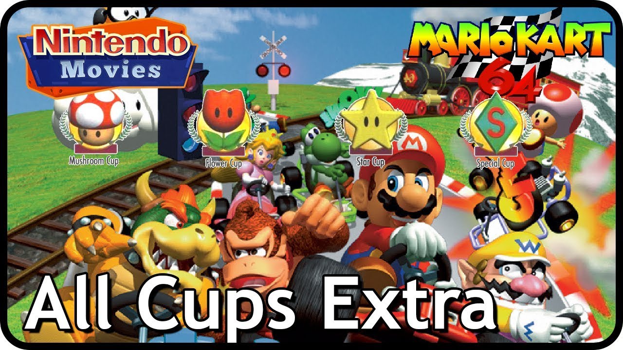 Mario Kart 64 - All Cups Extra/Mirror Mode (Multiplayer, 1080p widescreen)