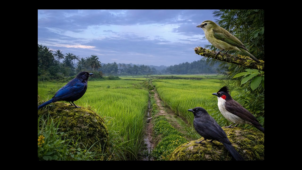 Peaceful Morning Jungle Sounds (90 Minutes) | Real Malabar Forest Birds – No Music