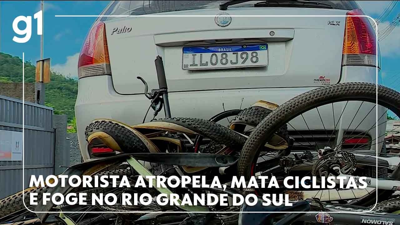 Motorista atropela, mata ciclistas e foge no Rio Grande do Sul #g1