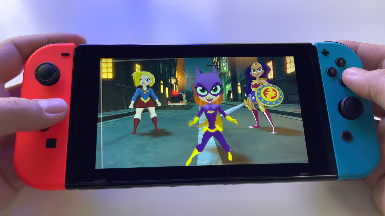 Super Hero Girls Teen Power | Nintendo Switch V2 handheld gameplay
