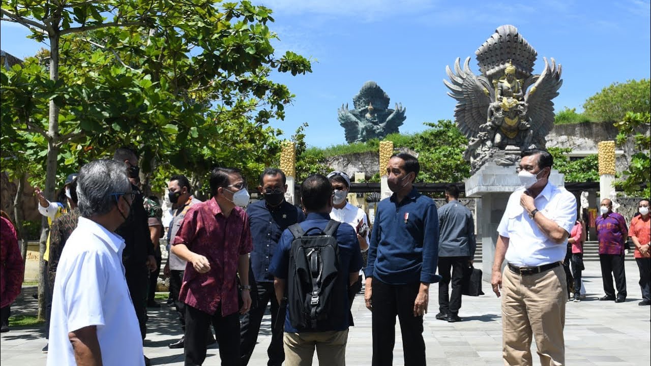 Presiden Jokowi Tinjau Garuda Wisnu Kencana Cultural Park, Kab. Badung, 25 Maret 2022