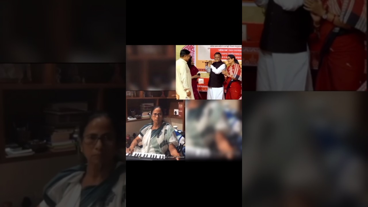 cm mohan majhi vs cm mamta  banerjee😁 comedi tuning👀 song 😍#cmmohanmajhi #comedy #cmmamatabanerjee