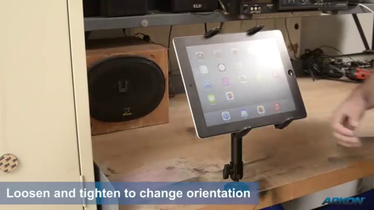 Insanely strong heavy-duty drill mount for iPad Air iPad and Android Tablets  | Arkon TAB805