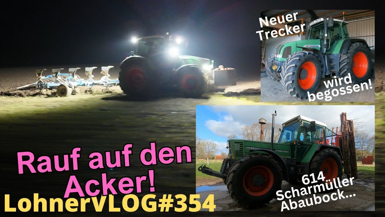 LohnerVLOG#354 Pflügen mit Fendt 724 und Lemken VariOpal I Scharmüller Anbaubock I Treckerbier 926