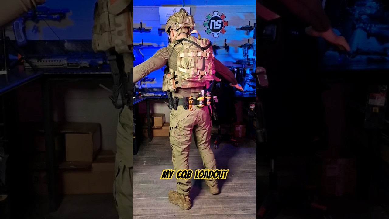 My Cqb Multicam Loadout 💨 #airsoft #asmr #milsim #loadout #sport #helmet
