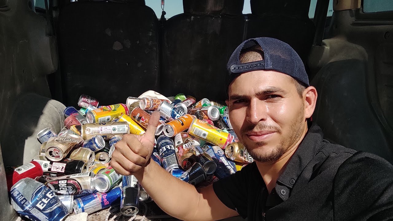 10 dakika da güzel kazanç - bu işte para var - alüminyum kutu toplama #scrap #parakazanma #hurda