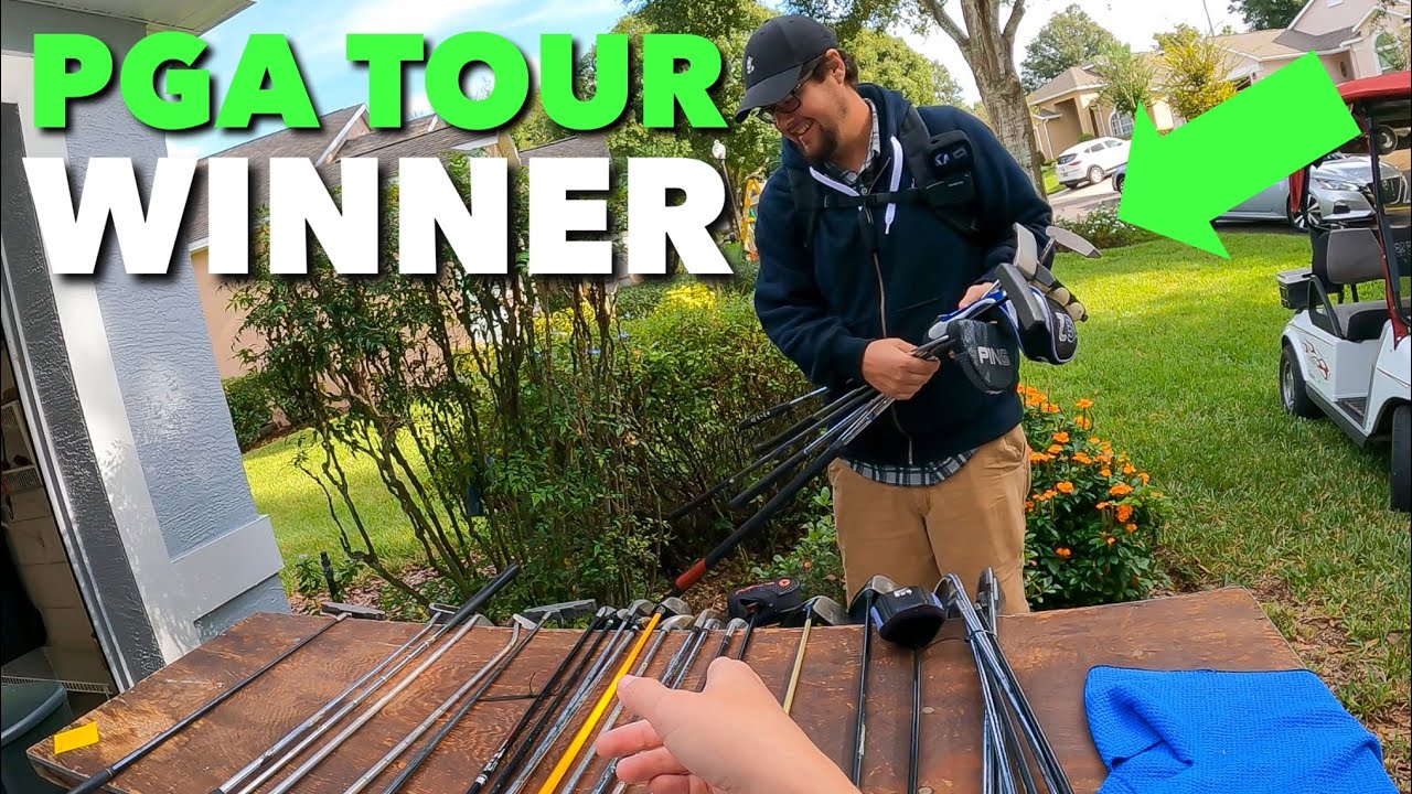 WE FOUND A PGA TOUR WINNER’S GOLF CLUBS AT A YARD SALE