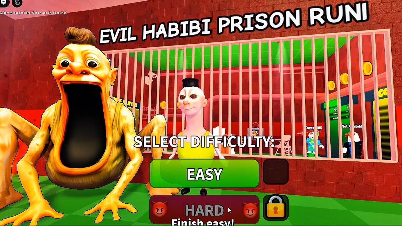 EVIL HABIBI HAMOOD PRISON RUN! 😈CAN I ESCAPE THIS JAIL?