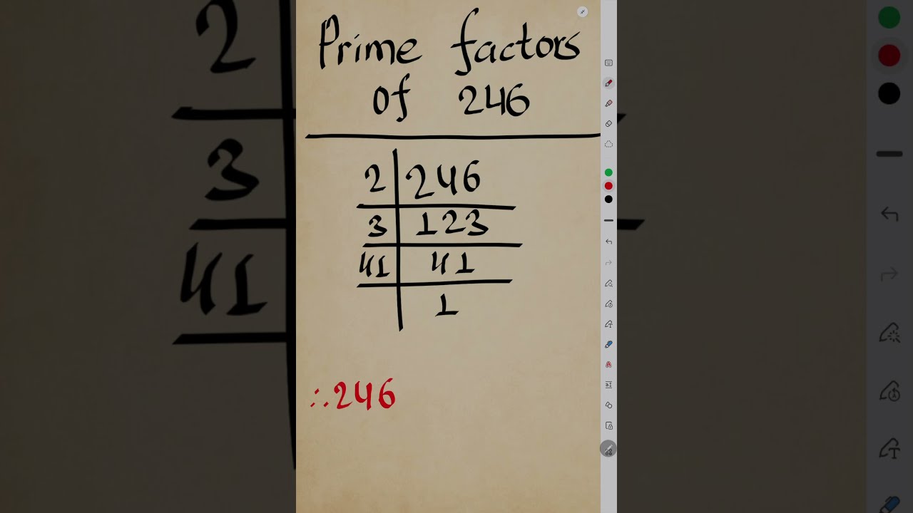 Prime Factors of 246 l Prime Factorization of 246