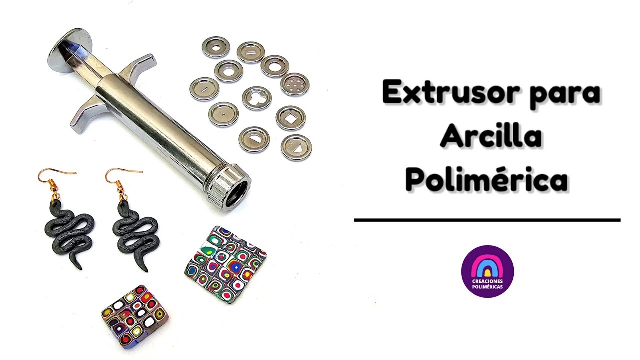 Cómo trabajar con EXTRUSORES de ARCILLA POLIMÉRICA | Creaciones Poliméricas