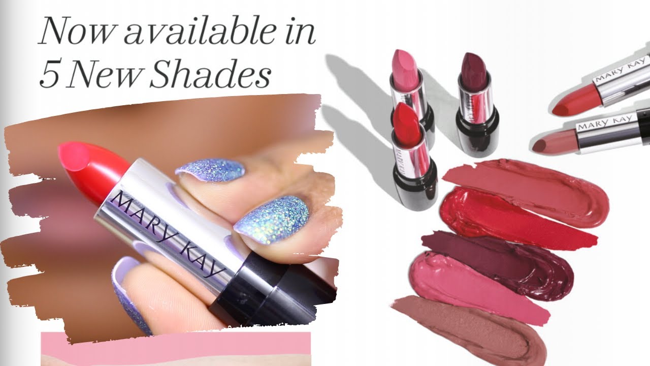 New Mary Kay Gel Semi Matte Lipstick Swatches on Dark Skin