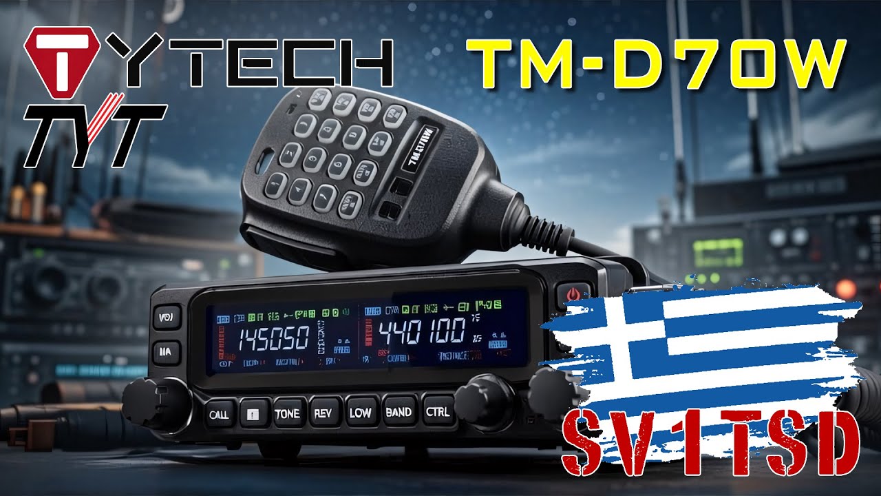 [in Greek] TYT TM-D70W Review: 70W mobile με Cross-Band Repeater & Dual Receive
