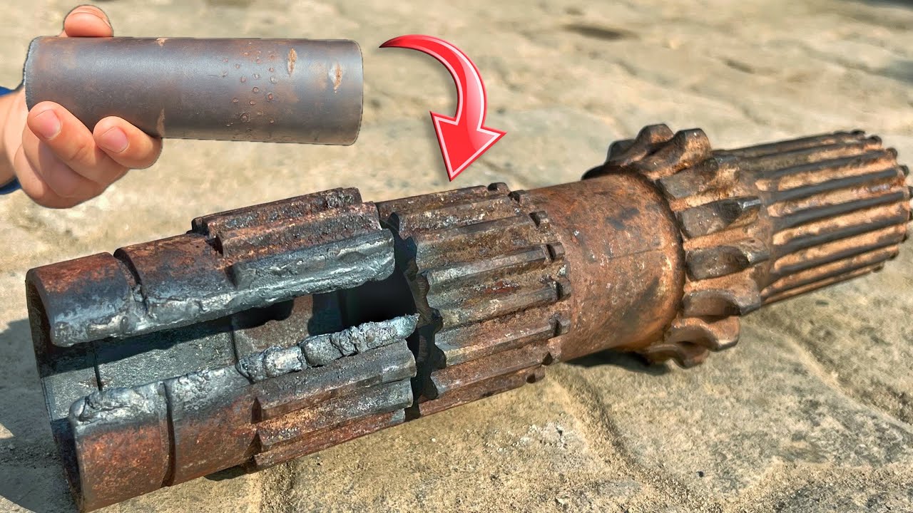 Repairing on Lathe! Making New Teeth for a Sheared Main Gear Shaft using Lathe Machine
