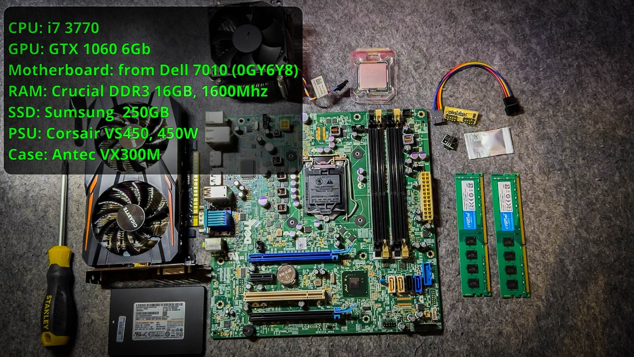 Upgrading a Dell Optiplex 7010 into a Budget Gaming PC | i7-3770 + GTX 1060 6GB (CS2 & Fortnite)