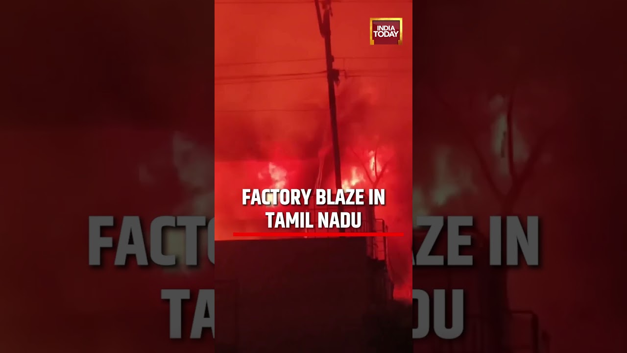 Tamil Nadu Fire: Blaze at Cardboard Factory After Short Circuit #tamilnadunews #tamilnadu