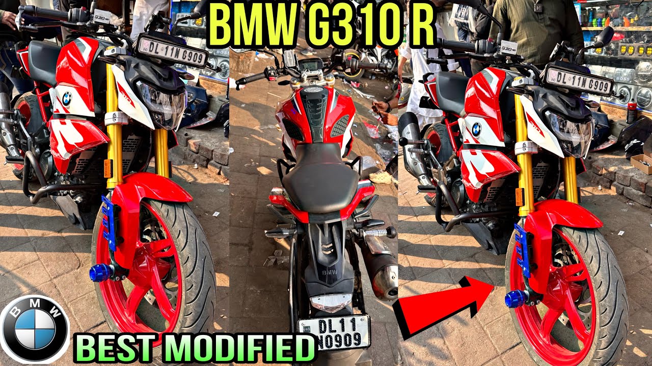 BMW g310r modification | bmw g310 R Red modified | bmw g310r all accessories