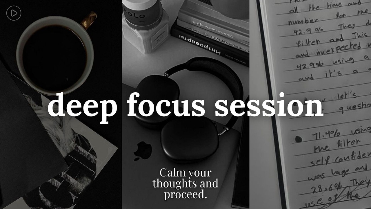 Deep Focus Session ☕ Calm Lofi for Deep Work, Study & Productivity