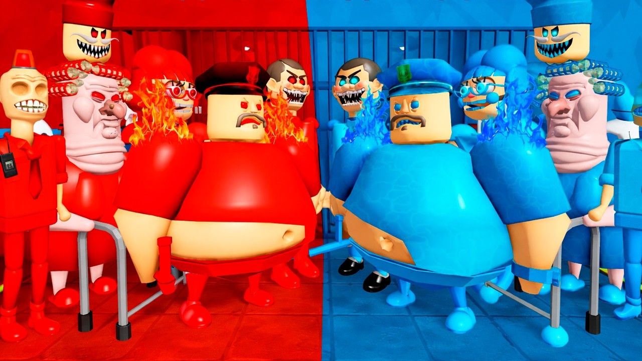 FIRE VS WATER: ESCAPE FROM THE MOST EVIL PRISON! WHO WILL SURVIVE? (OBBY CHALLENGE)