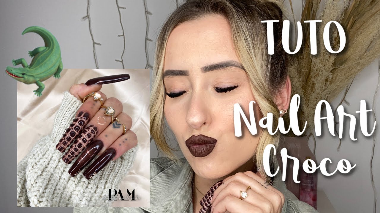 🐊 TUTO : NAIL ART EFFET CROCO 🐊