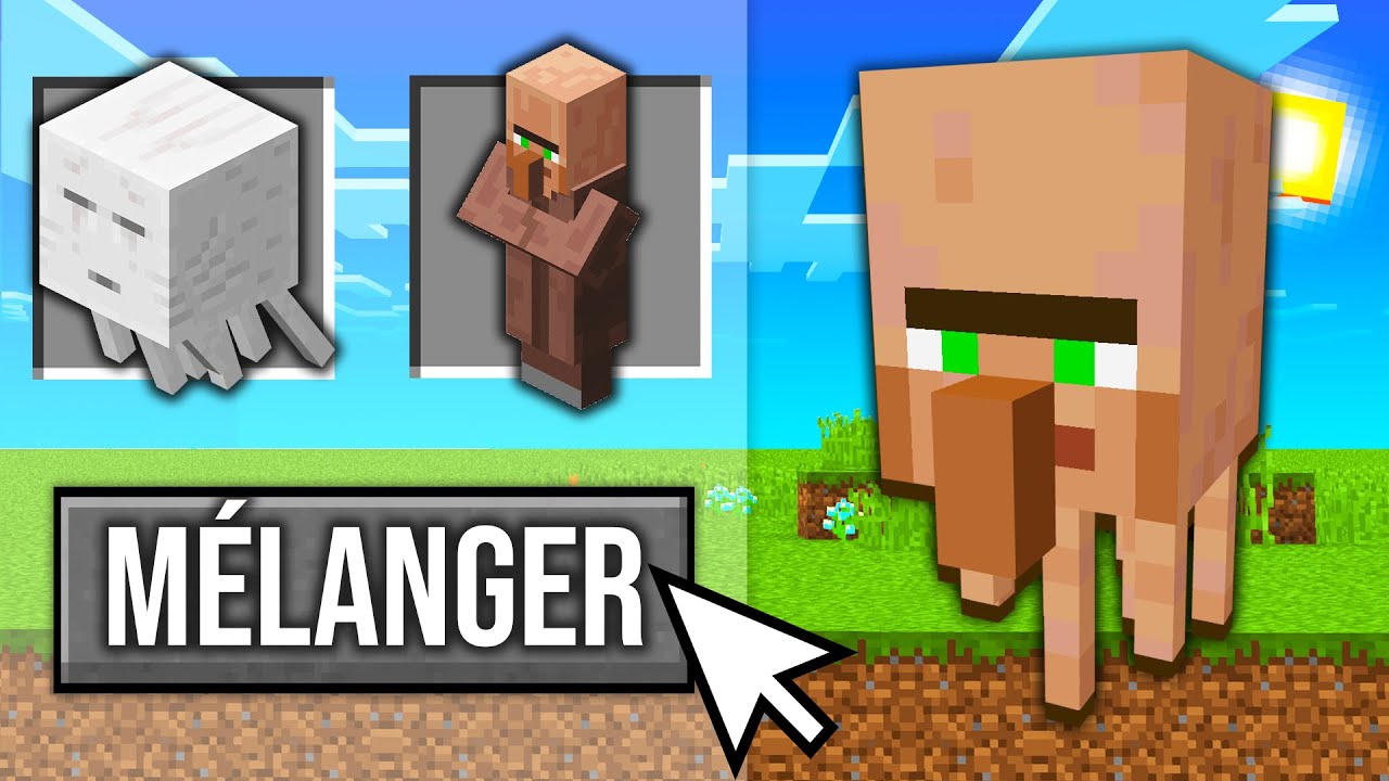 J'ai MÉLANGÉ les MOBS de MINECRAFT... (c'est bizarre)