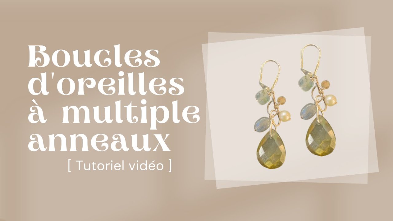 Tutoriel France Perles ｜Boucles d'oreilles pendantes vintages en 2 minutes