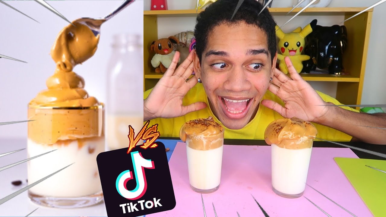 Café do TikTok QUENTE vs GELADO