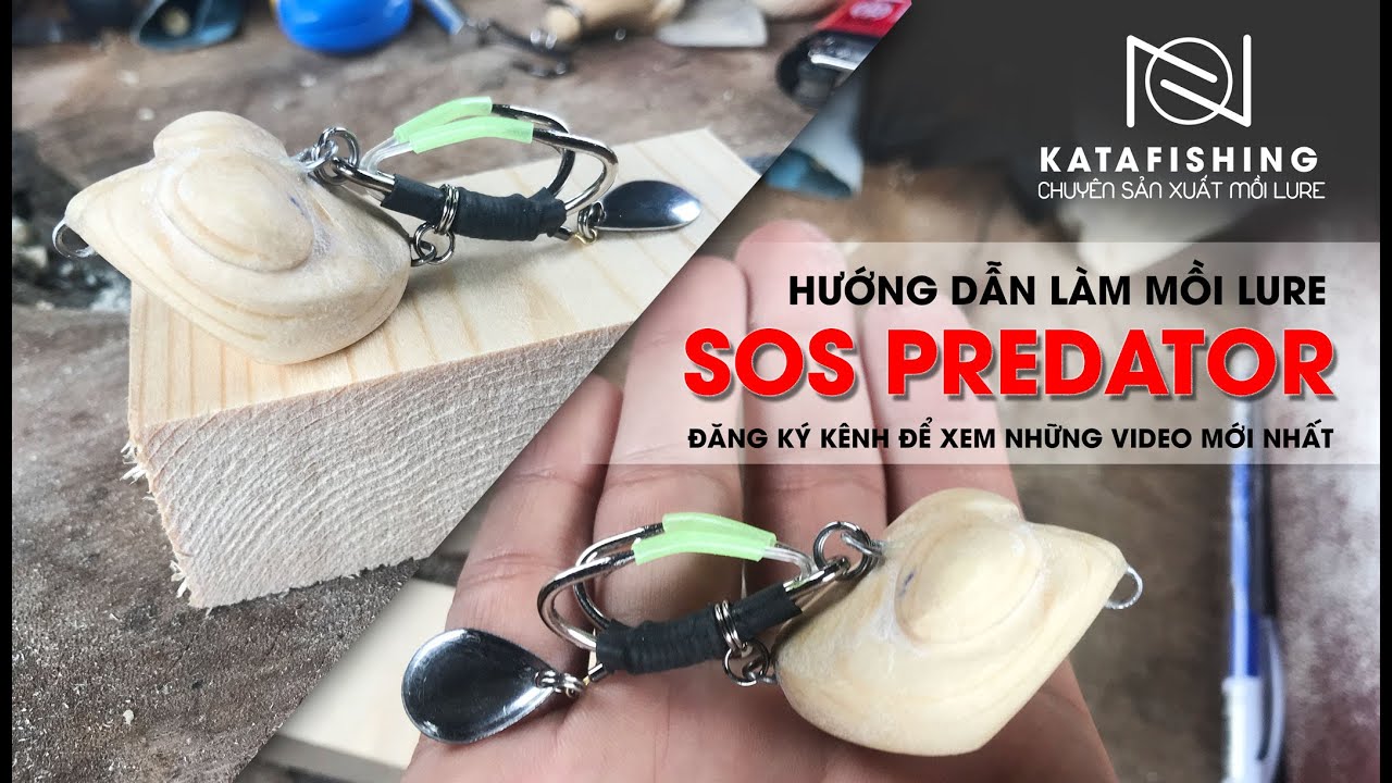Hướng Dẫn Làm Mồi Lure Cá Lóc SOS Predator I Snakehead fish lures - KataFishing