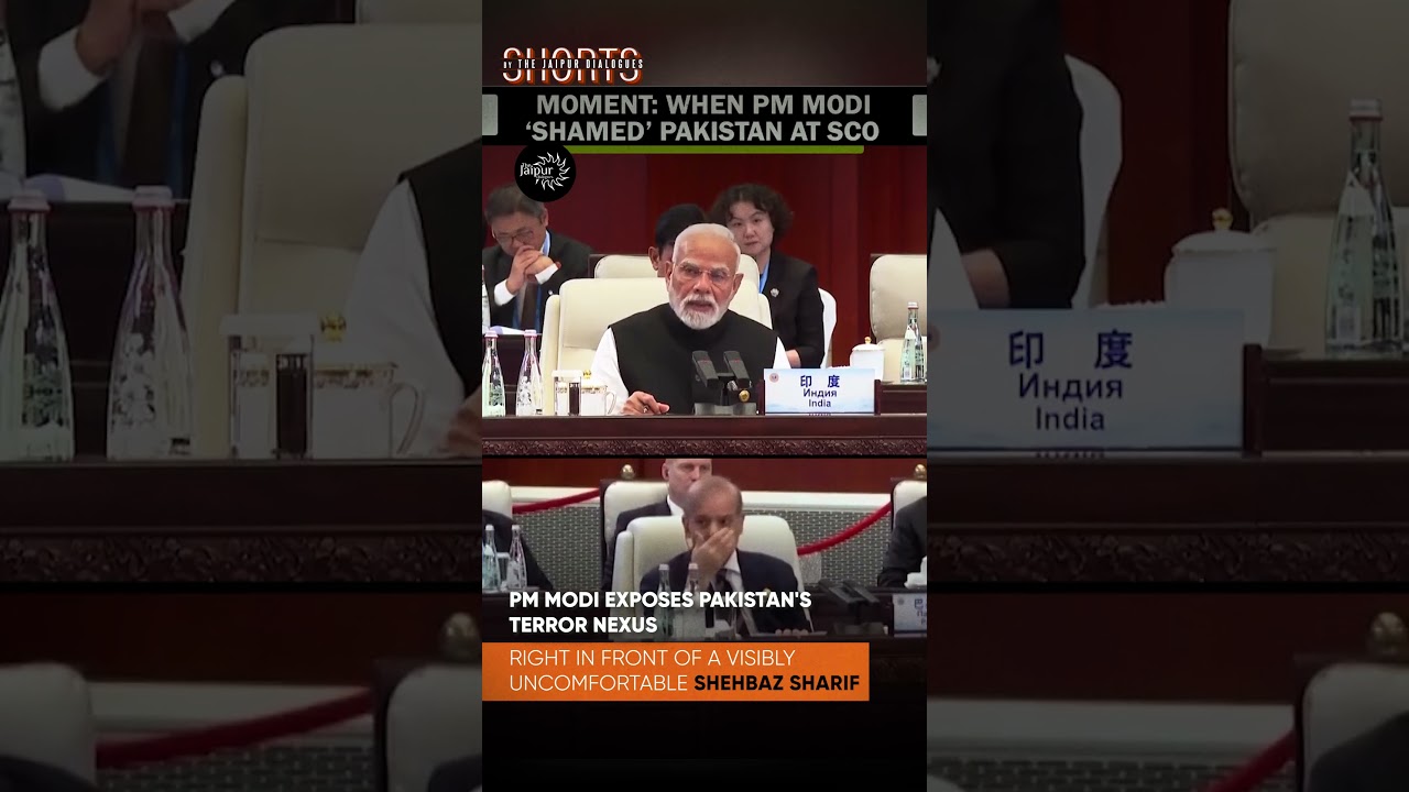 PM MODI shamed Pakistan in Front of Shahbaz Sharif #shorts