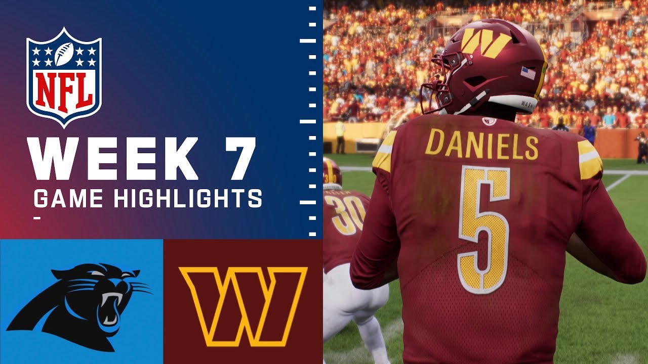 Panthers vs Commanders Week 7 Simulation Highlights | Madden 25 Next Gen