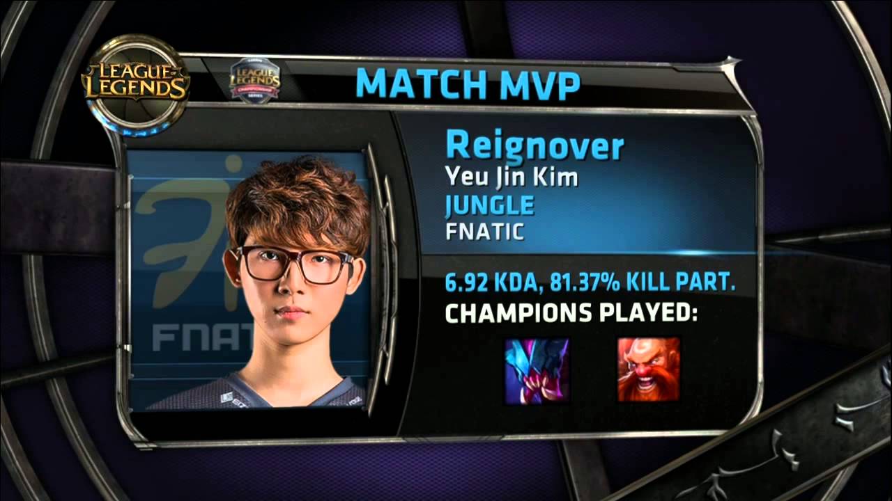 Congratulations to EU LCS Spring 2015 MVP - ReignOver