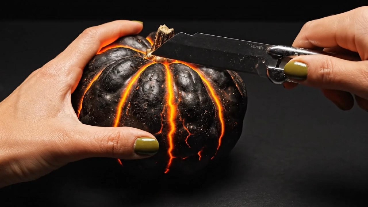 Crushing EXOTIC Magma Vegetables! 🌽⚡ Brittle Soap-Style ASMR