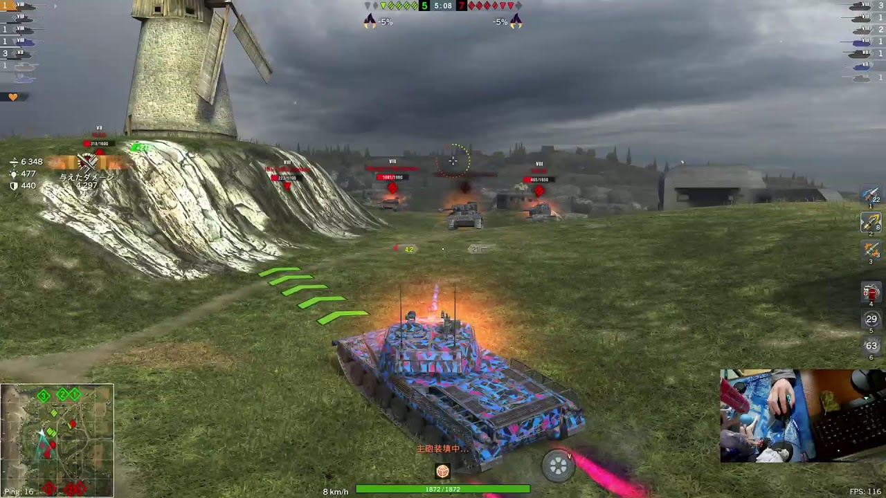 WoTB バニゲで経験値稼ぎ