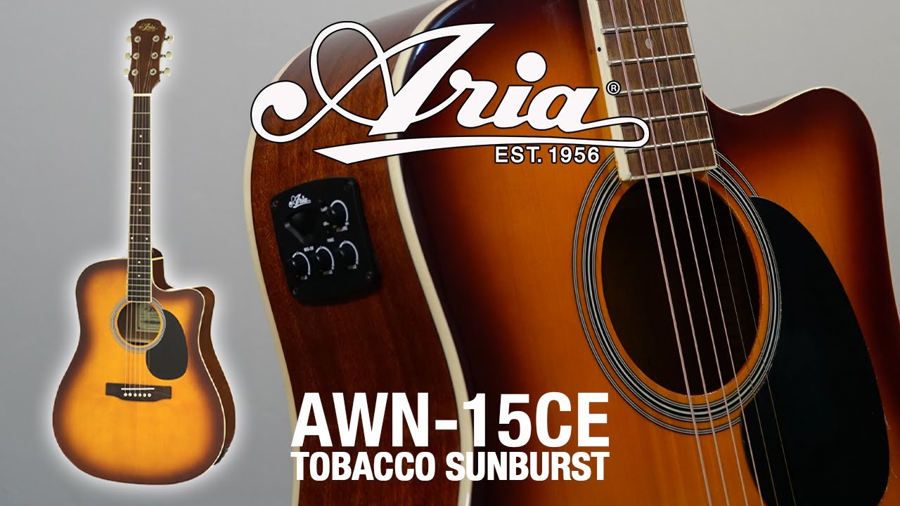 ARIA AWN15CE-TS (Tobacco Sunburst) Acoustic Sound Review #AriaisBack #AriaAcoustic #AWN15 #AriaPro