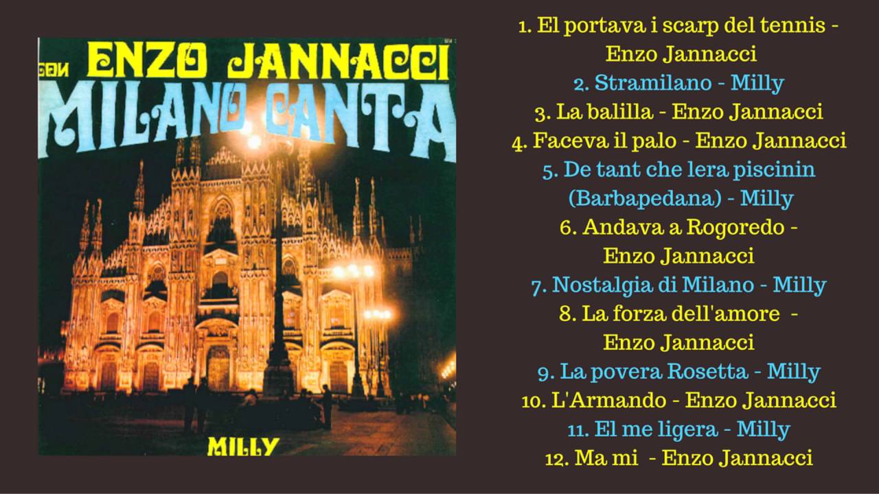 Enzo Jannacci - Milly: Milano canta