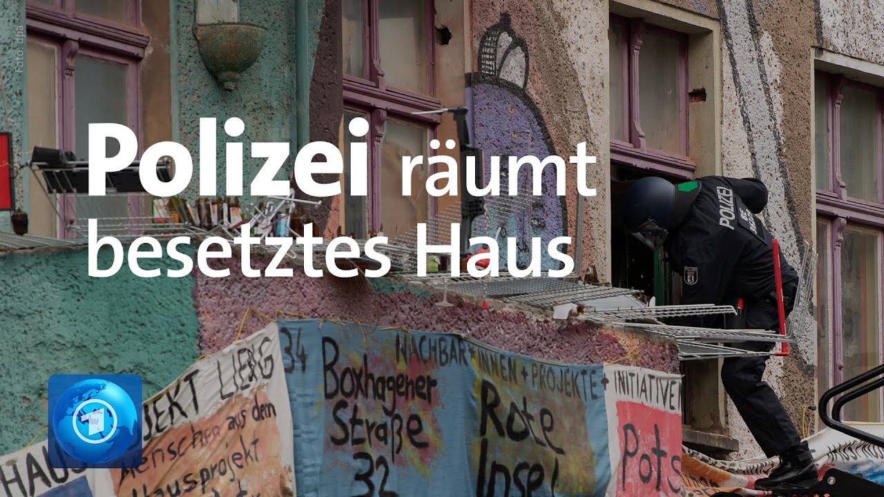 Berlin: Polizei räumt besetztes Haus 