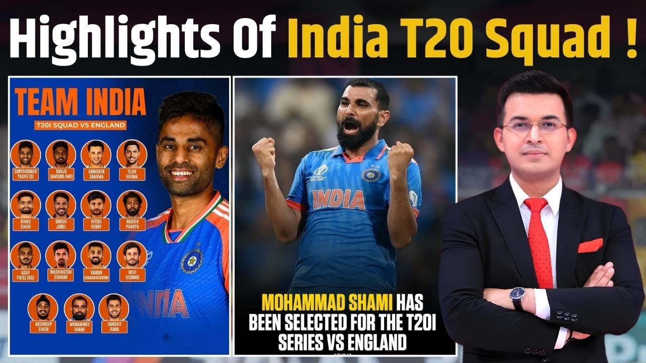 IND vs ENG: Gill, Jaiswal, Pant Rested & Axar Patel Vice-Captain! Team India's T20 squad announced !