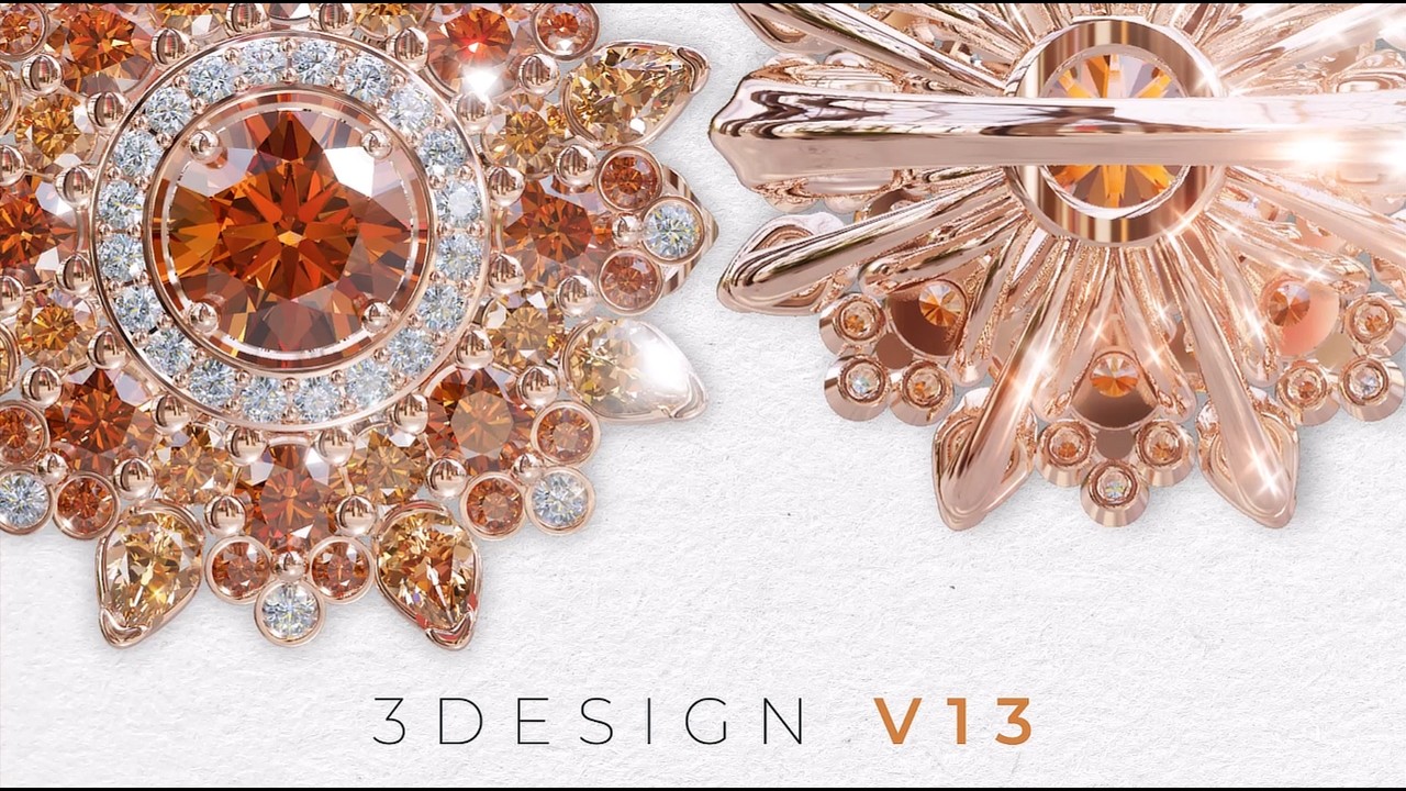 3Design V13 Parametric Diamond ring