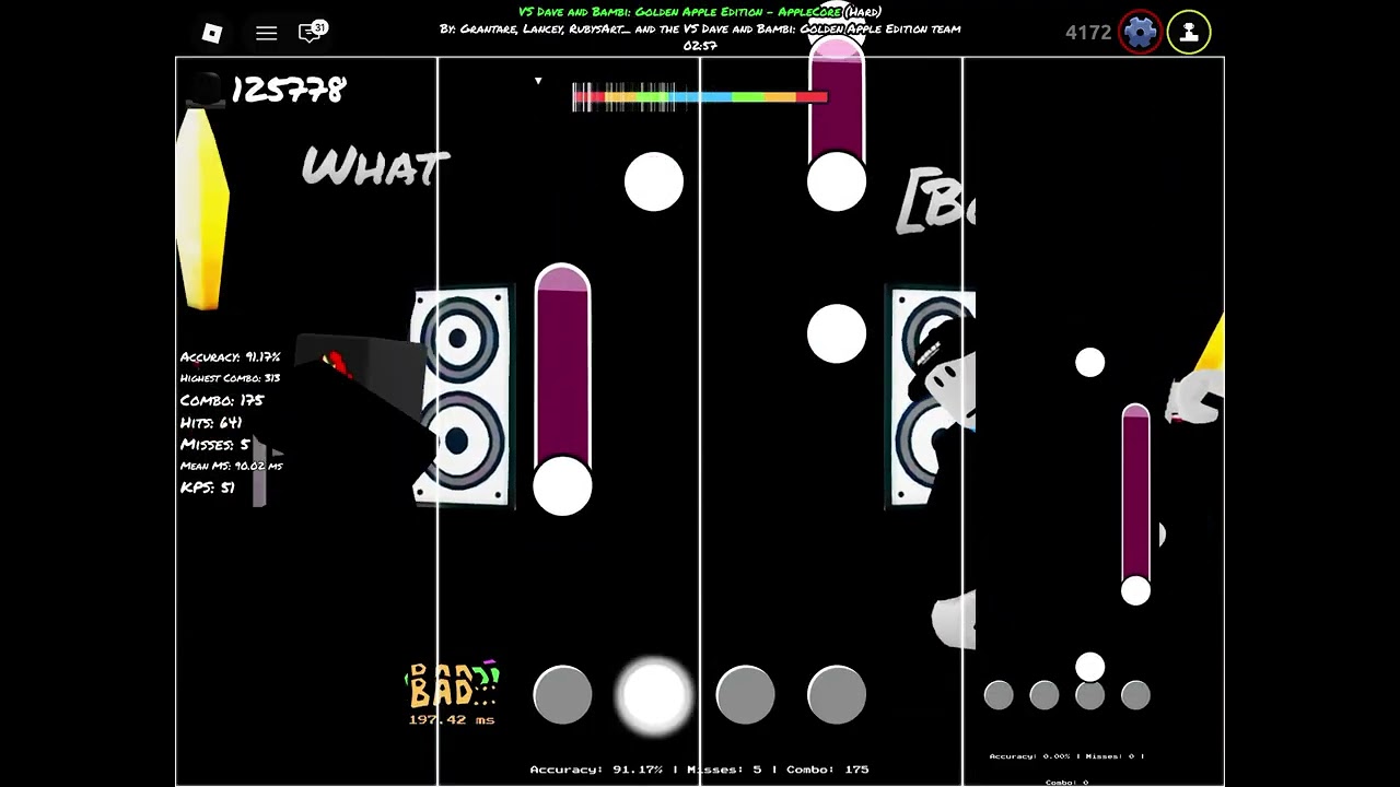 Applecore(hard) 162 misses | mobile 