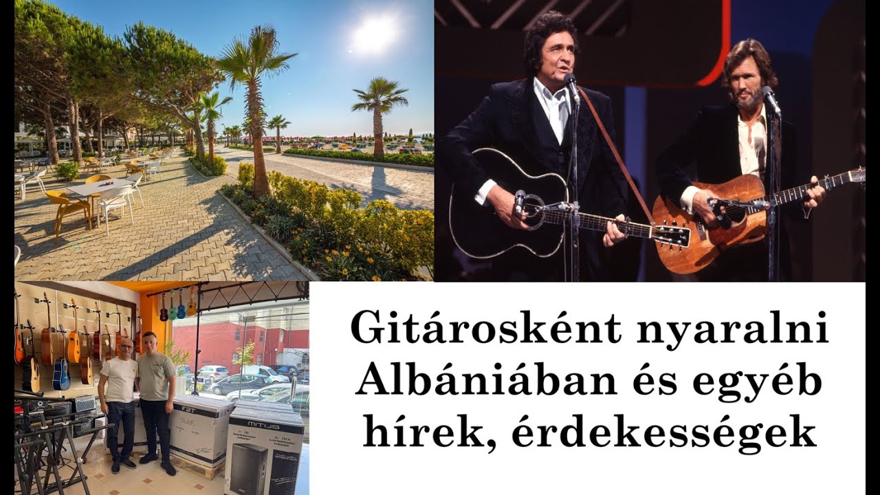 Albániai nyaralás, hangszerbolttal, gyakorlással és zenekari hírek