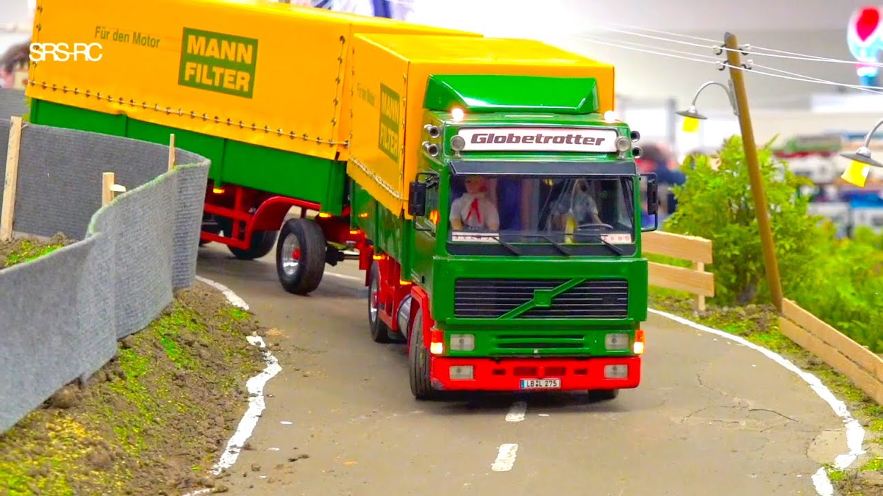 SPECIAL RC TRUCK ACTION, VOLVO HEAVY HAULAGE RC TRUCK, LIEBHERR RC DIGGER