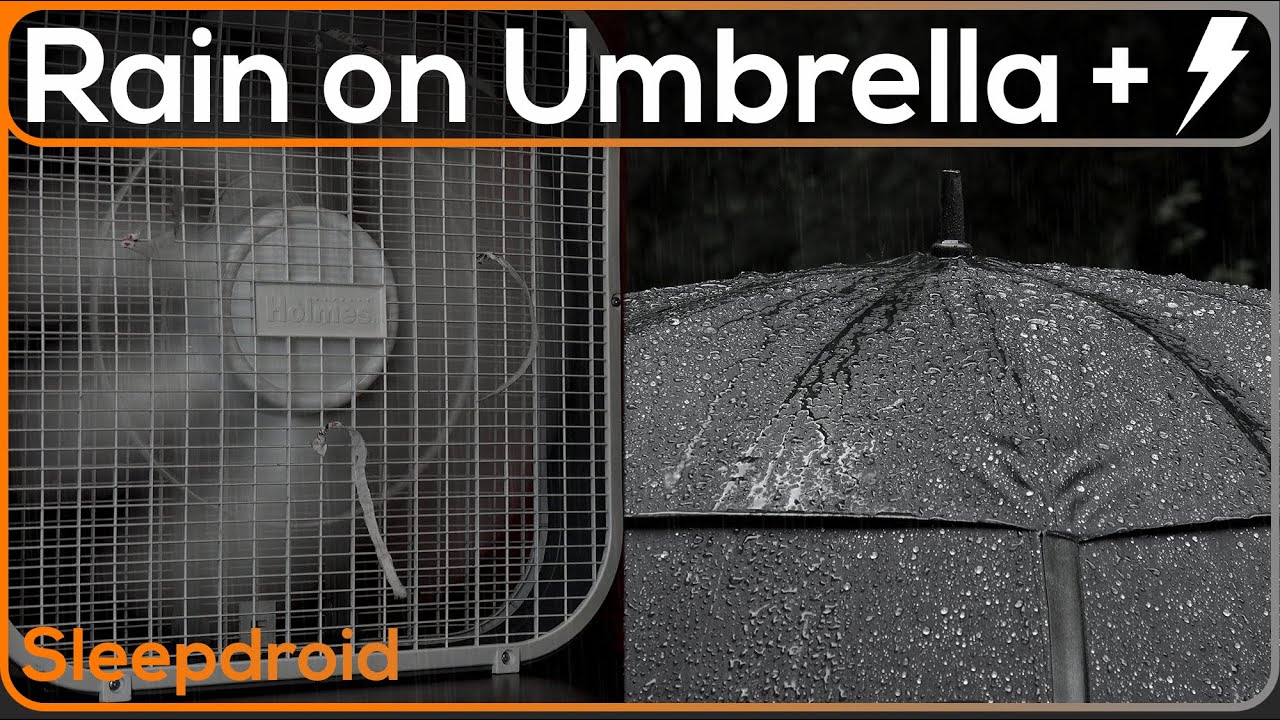 ► Box Fan with Rain and Thunder Sounds for Sleeping