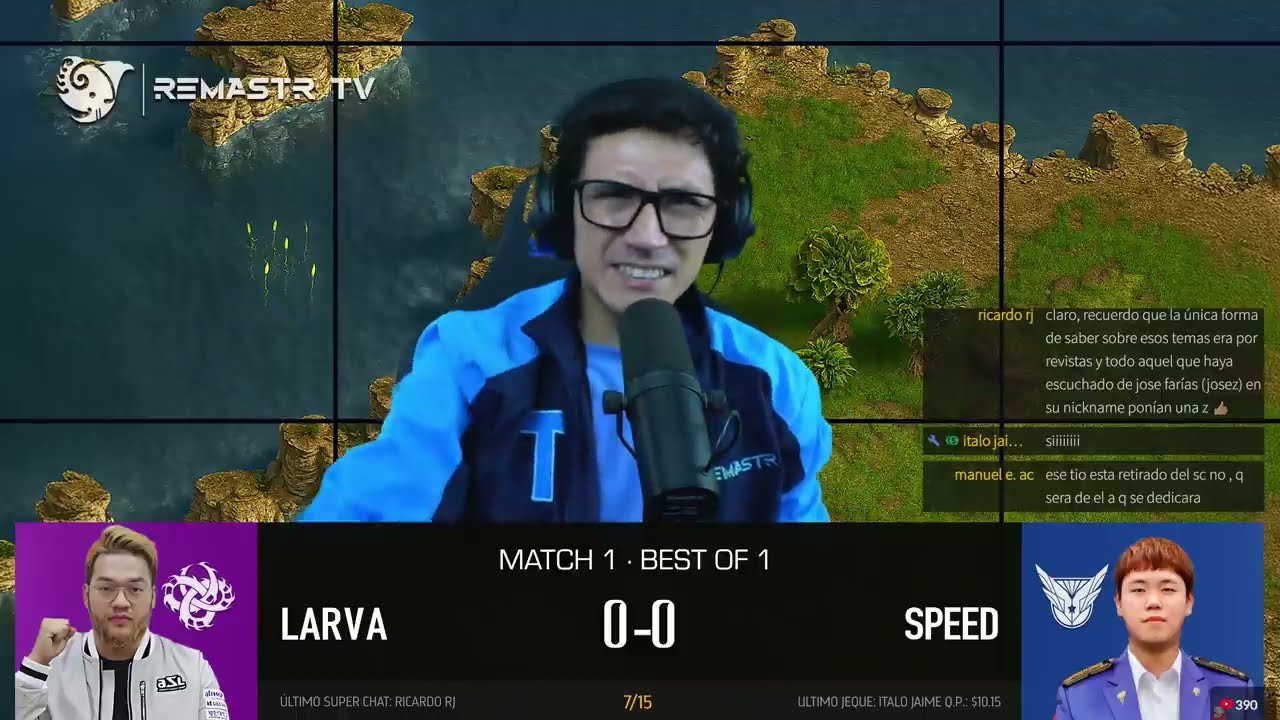 STARCRAFT COREANO 🇰🇷 LARVA vs SPEED 🇰🇷 | M01·BO1