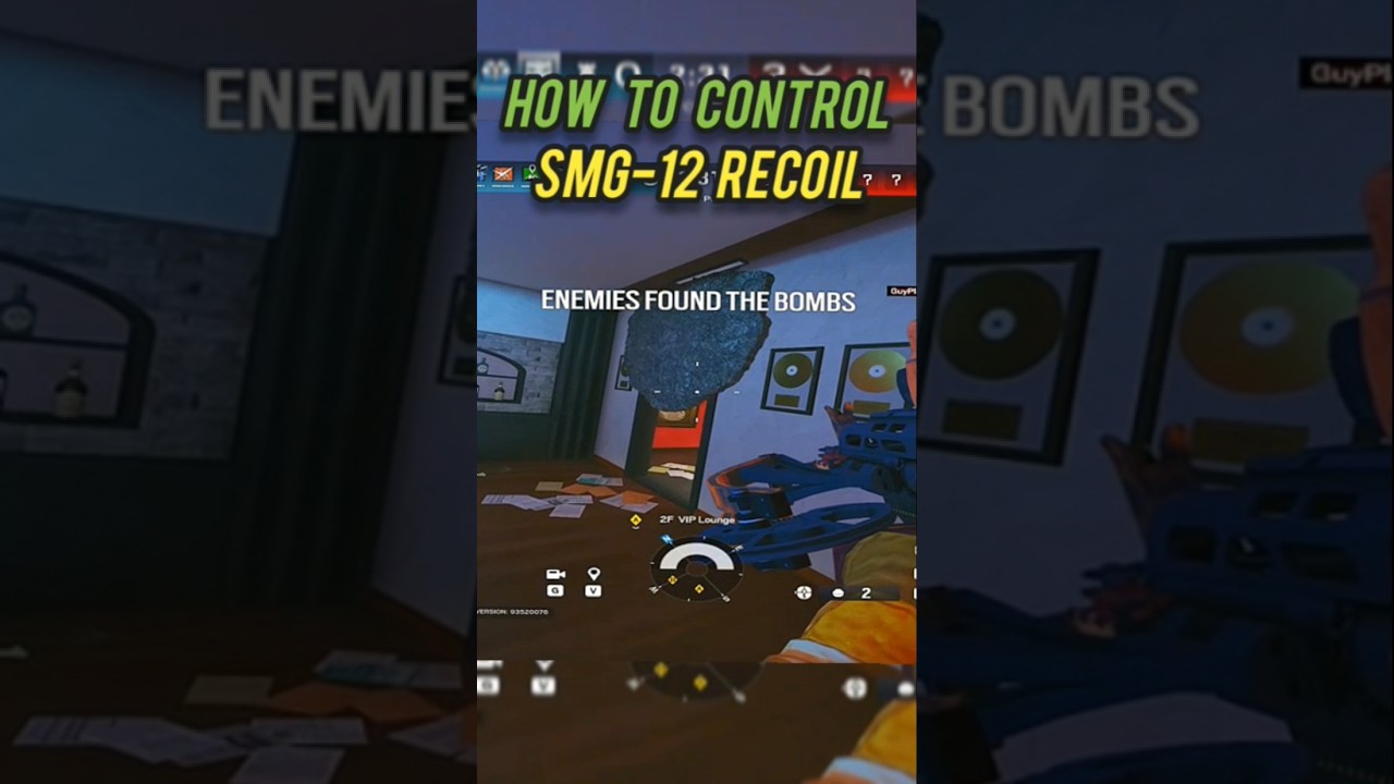 How To Control SMG-12 Recoil... #SHPRTS #Rainbowsixsiege #bestcontrollersettings #r6 #r6siege