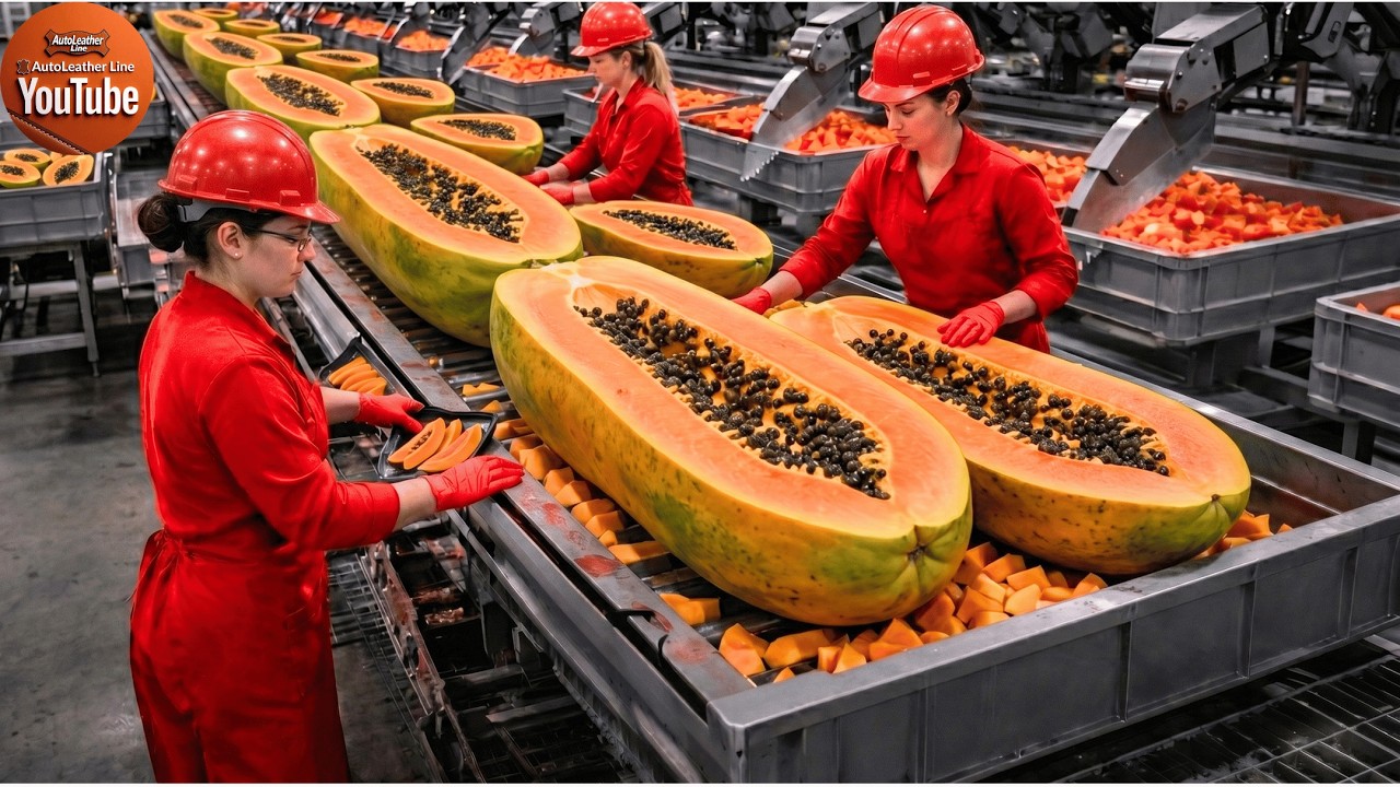 Inside a Modern Papaya Factory: From Farm to Dessert (The Whole Process)