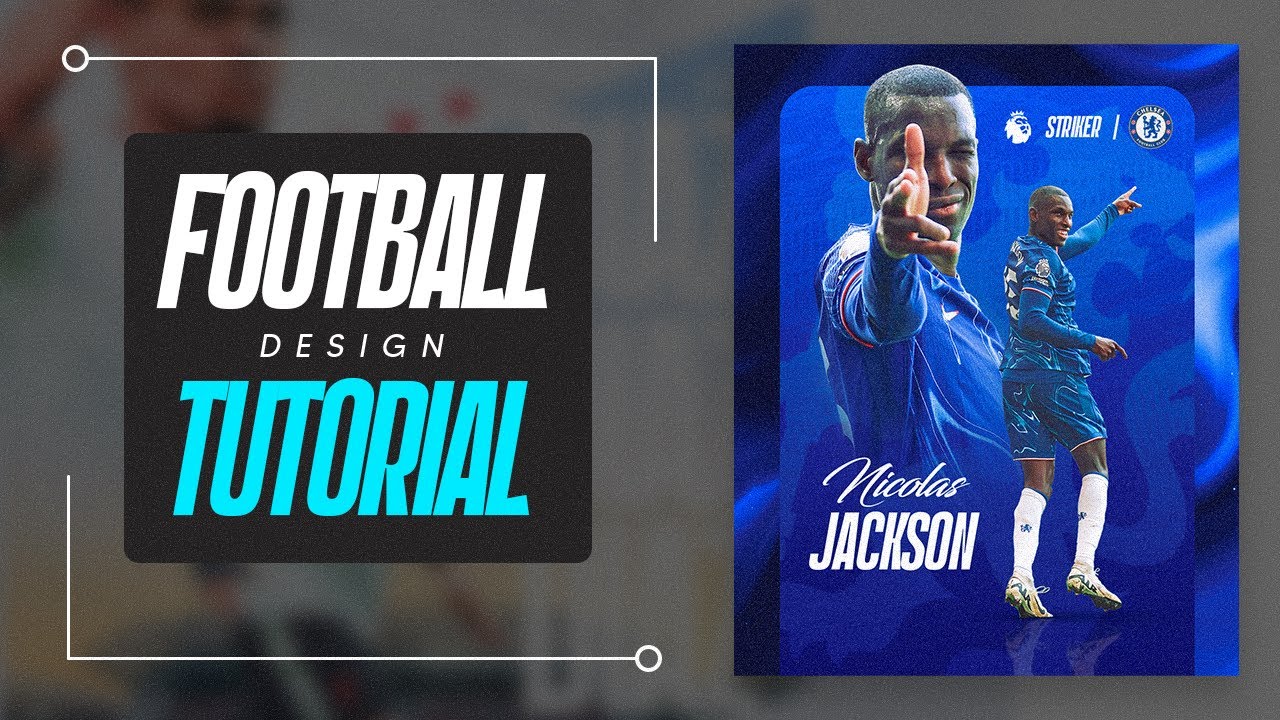 Create this EASY Football Poster! PHOTOSHOP TUTORIAL 🦁