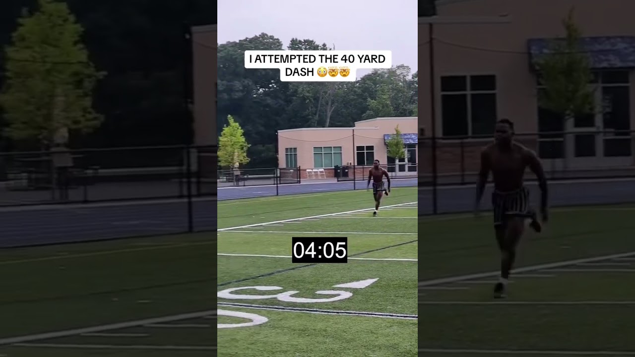 I ATTEMPTED THE 40 YARD DASH 🤯🤯🤯