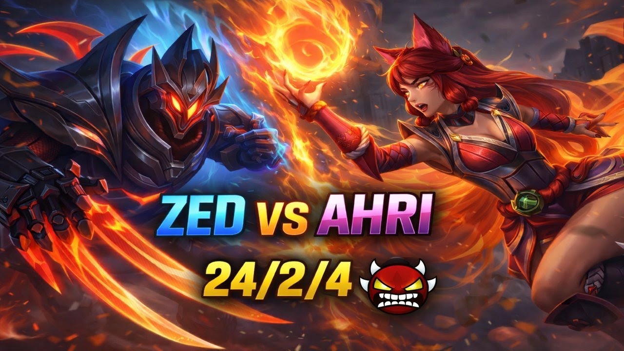 Best Zed BR Leving vs Ahri Mid GM/Chall Lobby