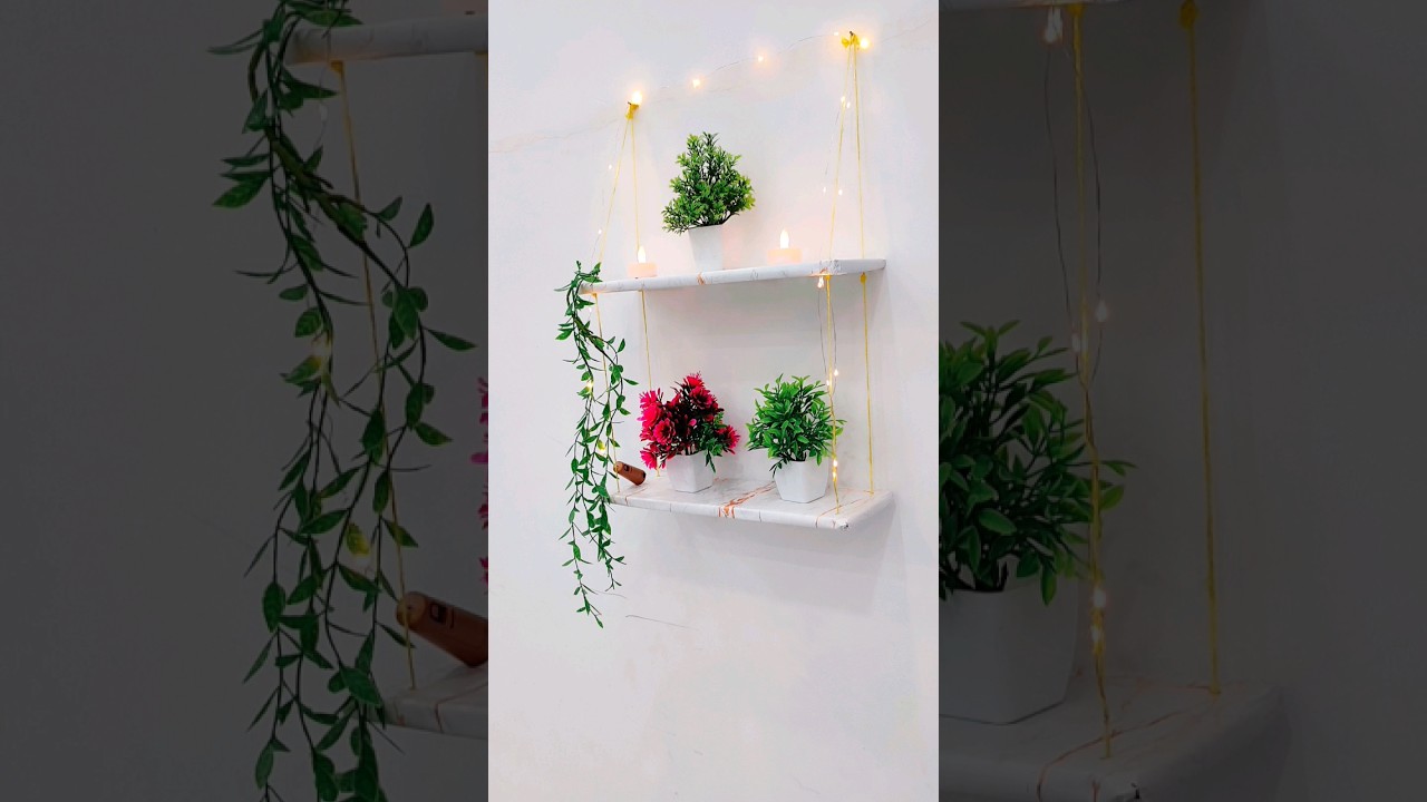 beautiful wall hanging shelf how to make wall hanging shelf || MS creativity
